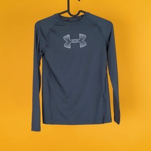 New Under Armour kids shirt light Long sleeve heatgear sz L